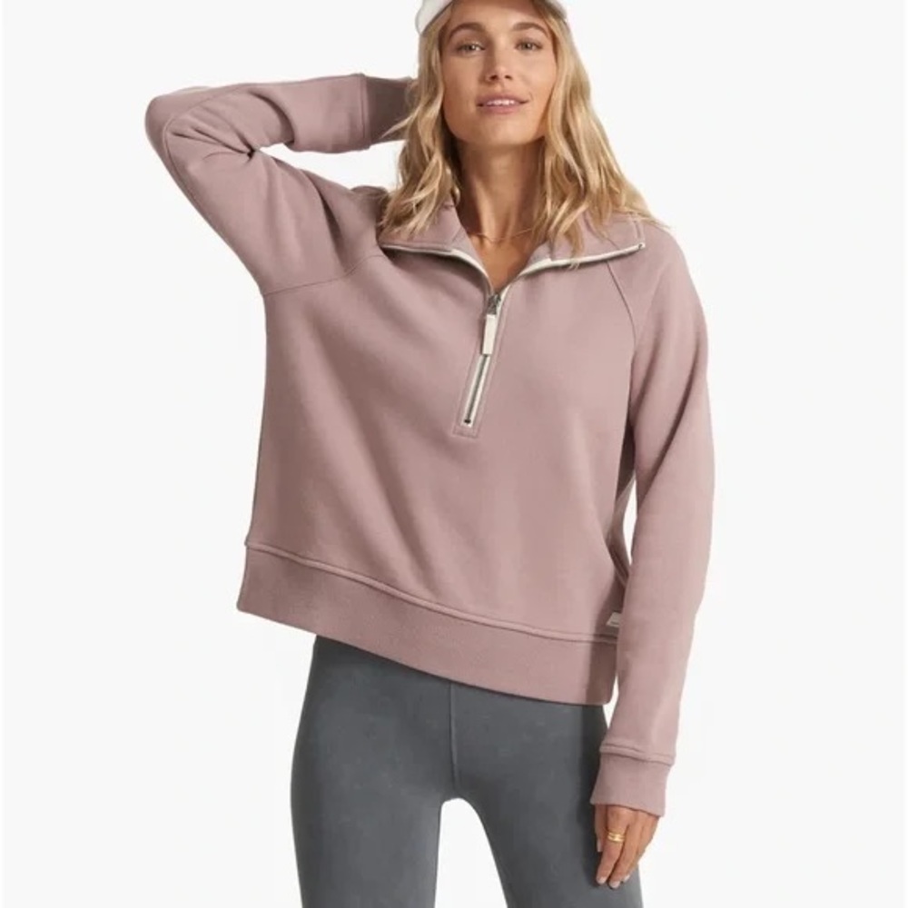 Vuori Restore Half Zip Sweatshirt Umber S
